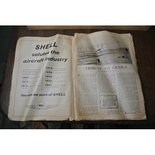 445 - A vintage Daily Mail publication on the 'Golden Jubilee of Flying' from 1953