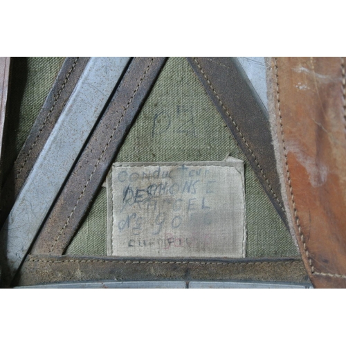 448 - A WW2 era military canvas backpack, reportedly worn on the D Day landings.