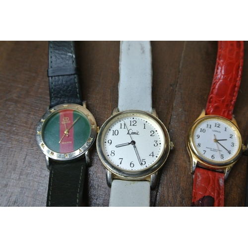 467 - A collection of wrist watches, which includes Gucci, Limit & more.