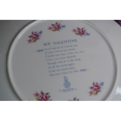 531 - A limited edition Royal Doulton cabinet plate, titled 'My Valentine'.