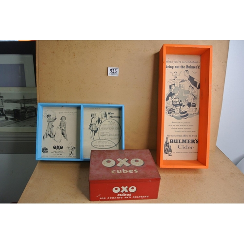 535 - An assortment of Oxo advertising items.