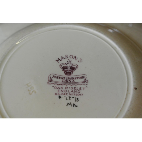 114 - An assortment of various ceramics to include Mason's Ironstone & more.