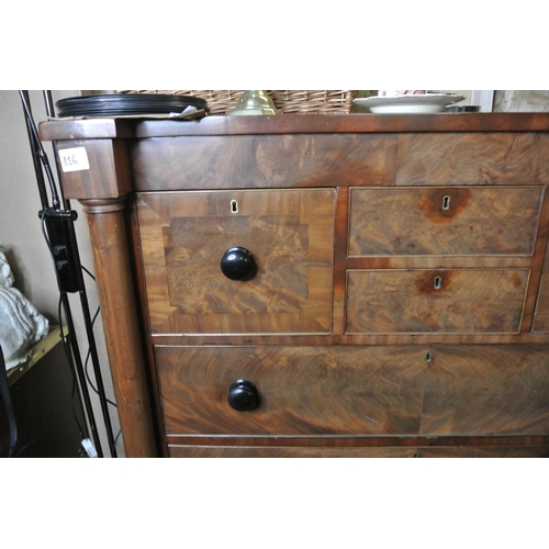 116 - A stunning antique Victorian Scotch chest of drawers.