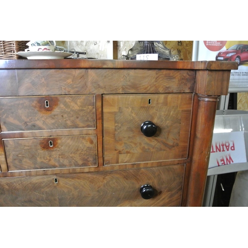 116 - A stunning antique Victorian Scotch chest of drawers.