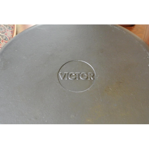 141 - A Victor brand cast iron tangine.