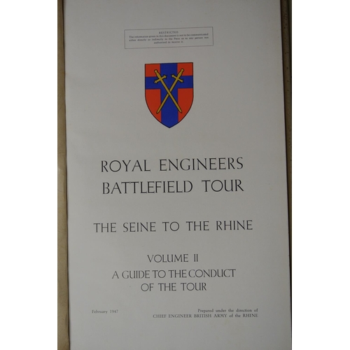 162 - A collection of 3 Royal Engineers Battlefield Tour books, titled 'The Seine to the Rhine' Vols 1 & 2... 