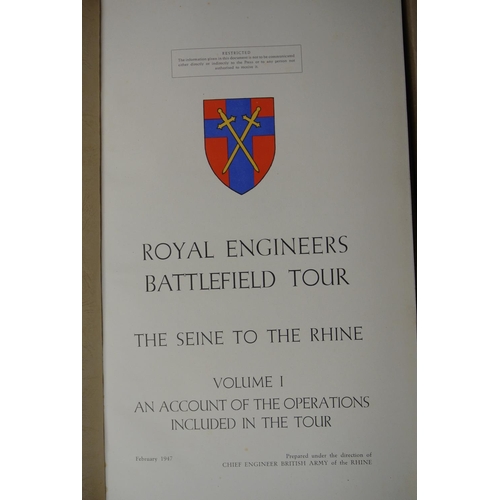 162 - A collection of 3 Royal Engineers Battlefield Tour books, titled 'The Seine to the Rhine' Vols 1 & 2... 