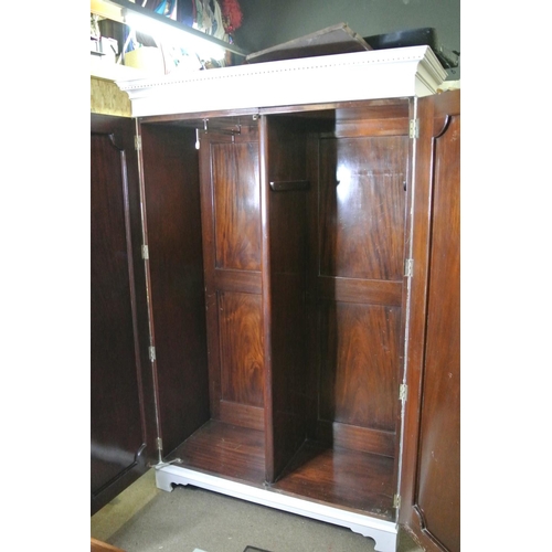 179 - An antique/ Victorian mahogany wardrobe, recently upcycled.