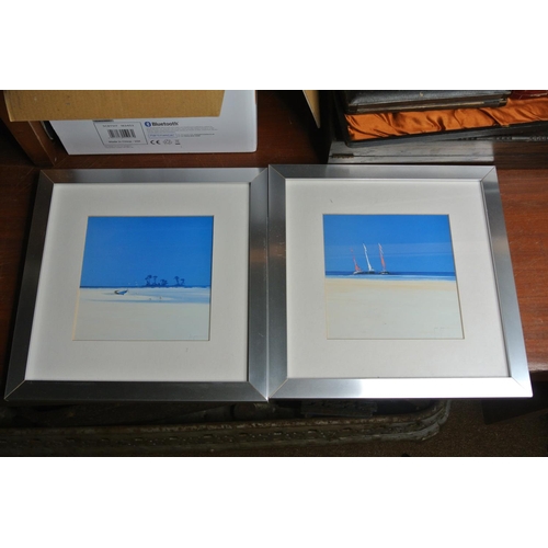 432 - A pair of framed prints by John Horsewell.