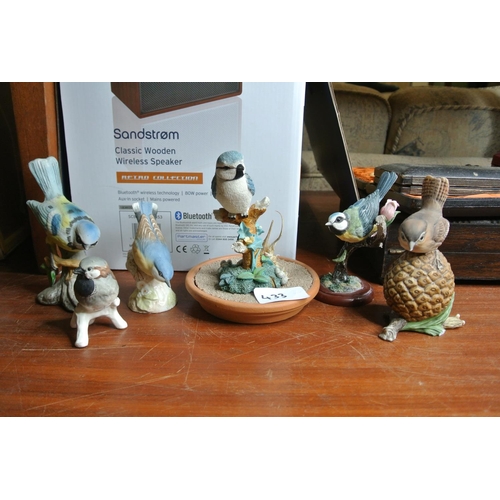 433 - An assortment of ceramic bird figures.