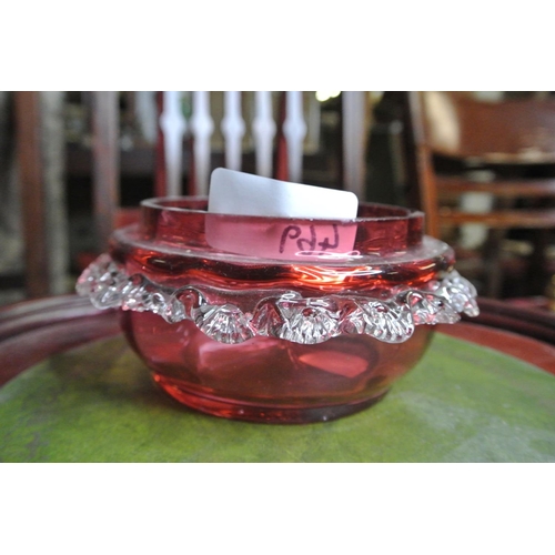 469 - An antique/ Victorian Ruby Glass dish.