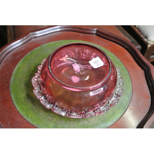 469 - An antique/ Victorian Ruby Glass dish.