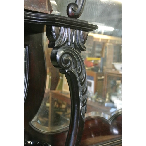 470 - A stunning antique mirror back sideboard.