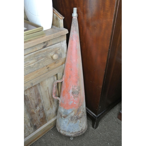 84 - A vintage/ retro cone fire extinguisher.