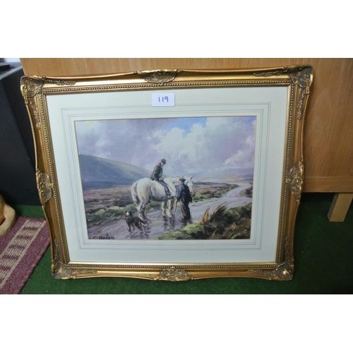 119 - A framed Charles McAuley print