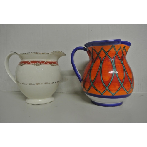 376 - Three vintage jugs by Ridway, Luxor, Pippo Porcivia