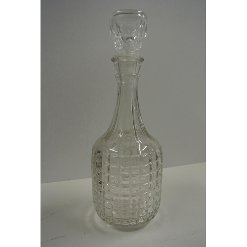 398 - A collection of glassware and crystal to include three vintage decanters and more