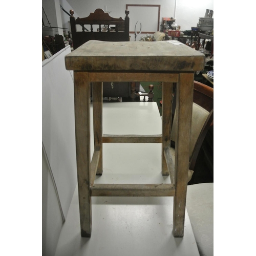 425 - An antique wooden rustic stool