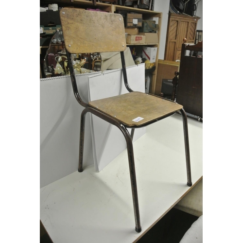 447 - An antique school chair