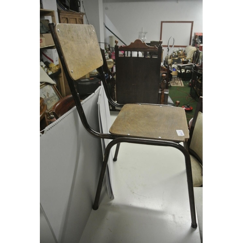 447 - An antique school chair