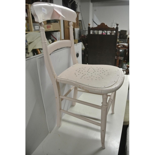 451 - An up-cycled vintage chair painted pink