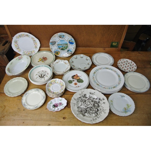 107 - An assortment of various ceramics.