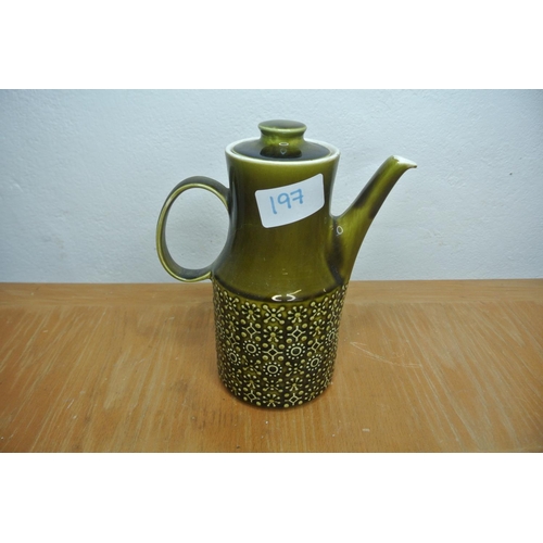 197 - A Kilrush Ceramics Limited Republic of Ireland coffee pot