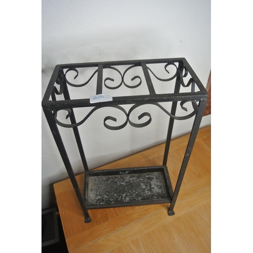 218 - A wrought iron umbrella stand