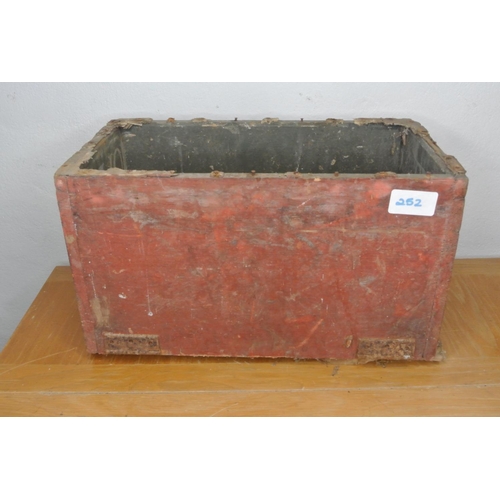 252 - A vintage wooden box