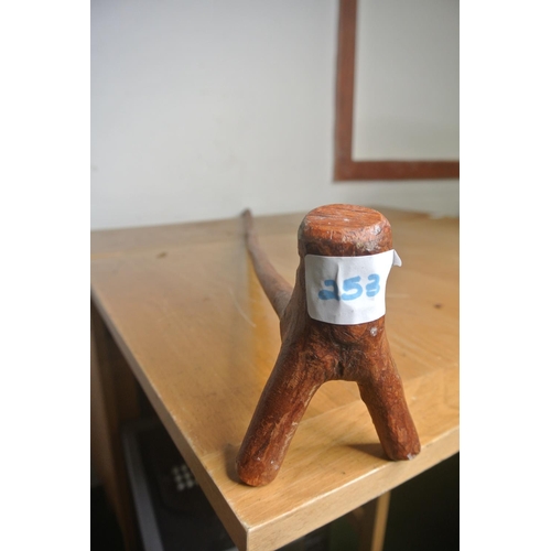 253 - A wooden thumb stick