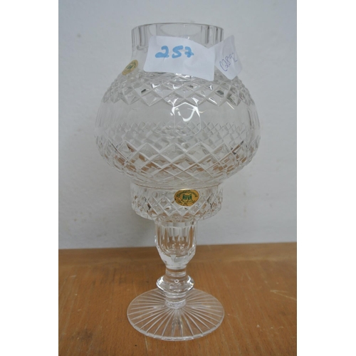 257 - A Tyrone crystal candle holder