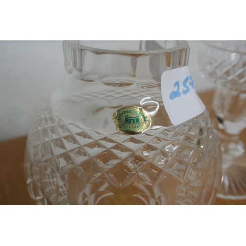 257 - A Tyrone crystal candle holder