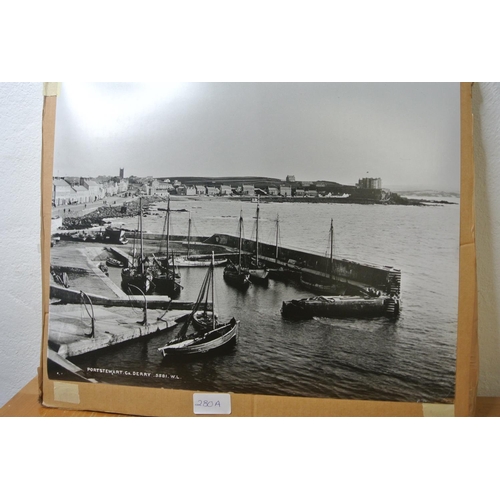 280A - An unframed photograph of Portstewart Harbour