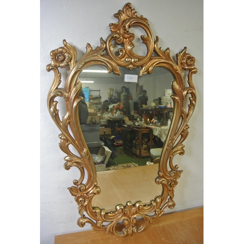 286 - A stunning gilt framed mirror.