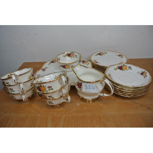 324 - A collection of tea cups, saucers etc produced Arklow Ireland