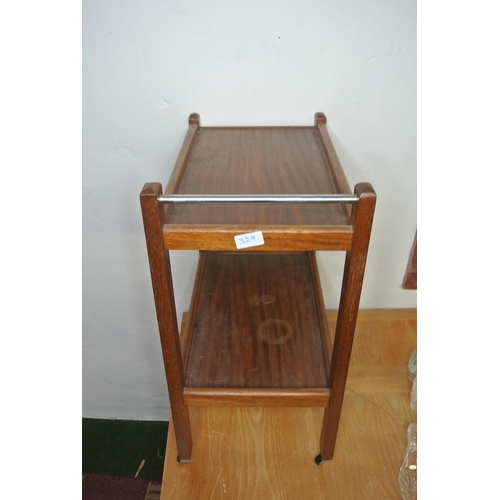 329 - A vintage wooden hostess trolley