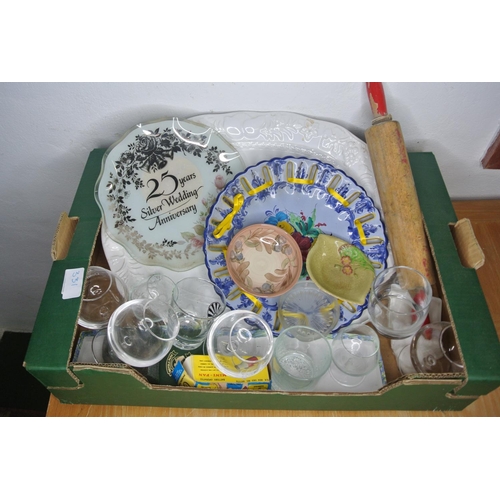 331 - A variety of items to include platters, glassware, kitchenware and more