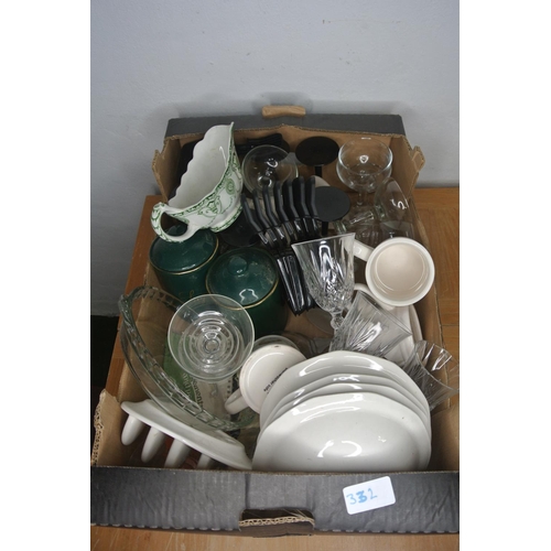 332 - A variety of items to include cut glass, ceramics and more