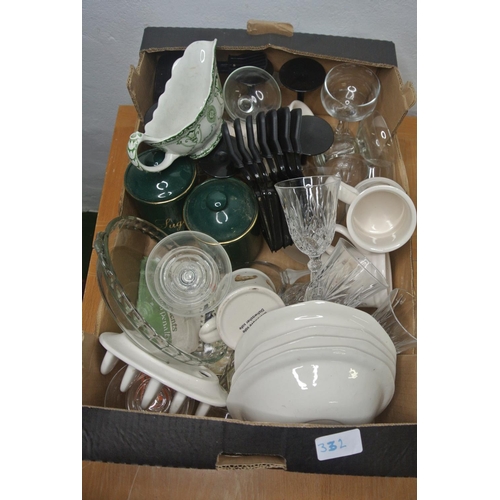 332 - A variety of items to include cut glass, ceramics and more