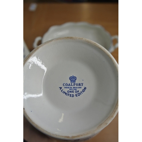 335 - A collection of blue and white pattern ceramics by makers such as CoalPort, Staffordshire and more