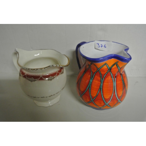 376 - Three vintage jugs by Ridway, Luxor, Pippo Porcivia