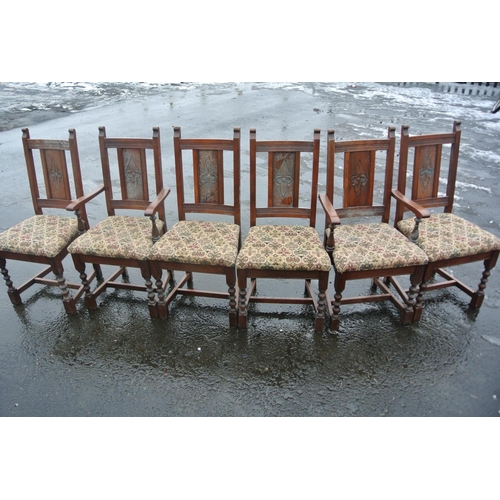 415 - A set of six Old Charm dinning room chairs