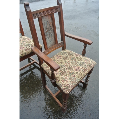 415 - A set of six Old Charm dinning room chairs