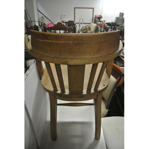 436 - An antique captain's / smoker's chair