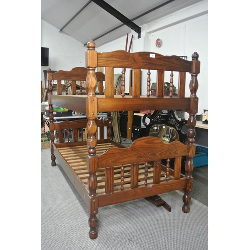 84 - A set of mahogany framed bunk beds