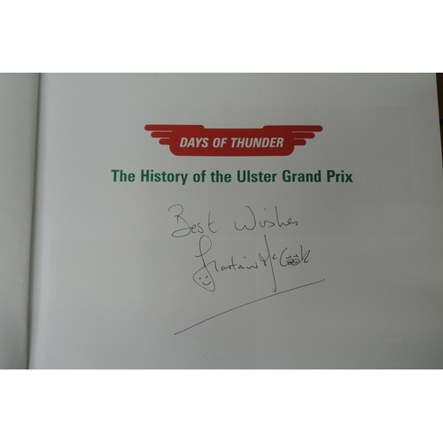 88 - A collection of Motorycyle interest books to include a signed copy by Alastair McCook.