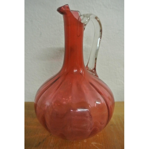 393 - A collection of antique and vintage ruby glass, to include a two stunning jugs and more (some a/f)