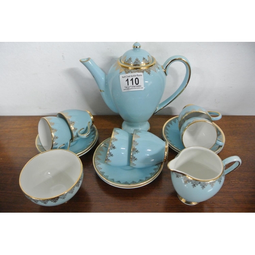 110 - An absolutely stunning mid-century Irish 'Arklow Pottery' coffee set for six to include the coffee p... 