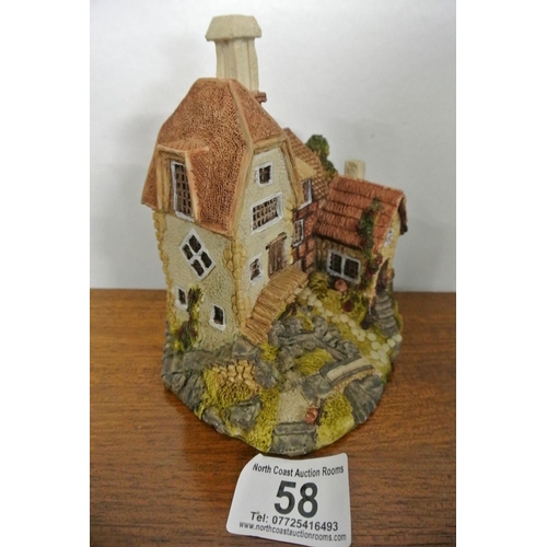 58 - A model of a house produced by 'Shudehill Giftware'.