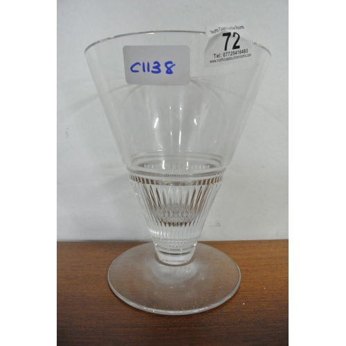 72 - A stunning glass vase produced by Jasper Conran Waterford.